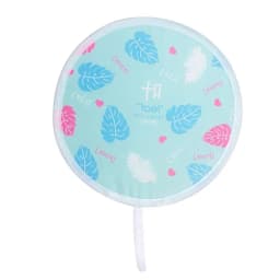 Summer Folding Round Fan Portable Pocket Fan Printed Decorative Handheld Abanico Folding Mini Abanico For Home Decorations