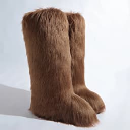 New Woman Boots High Boots Over-the-knee Fur Snow Boots Women's Fashion Warm Wool-like Boots Plus Velvet Padded Winter Boots