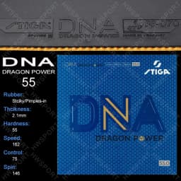 STIGA DNA Dragon Power Table Tennis Rubber Professional Sticky Ping Pong Rubber Sheet with Power Sponge