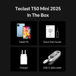 Teclast T50 Mini 8.7" Display 120Hz MTK Helio G99 8GB RAM (+12GB Virtual) 128GB ROM Android15 Tablets 4G Dual SIM Global Version
