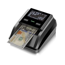 AL-139 Counterfeit Bill Detector with 2.8" Digital Screen, Total Value & Add Function, 4-Way Orientation & Traceable Records Cou