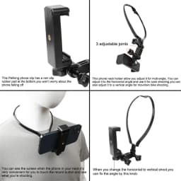 POV Vlog Mobile Phone Selfie Neck Lanyard Strap Hands Free Wearable Lazy Phone Charm Universal Hanging Holder for IPhone Dock