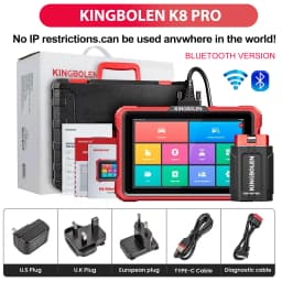 Lifetime free update 2026 KINGBOLEN K8 Elite K8 pro Bidirectional Car OBD2 Diagnostic Scan tools,CANFD DOIP 34+ reset ECU Coding