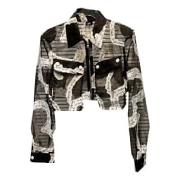Fall 2026 New Style Small Fragrance Wind English Letter Transparent Mesh Shirt Short Outerwear Top Women's Casual Fashion