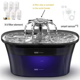 2.5L USB Pet Water Feeder Automatic Smart Drinker Water Auto Feeder Bowl Cat Dog Drinking Fountain Water Fountain(No 5V 1A Plug