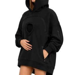 Personalized LOGO Customized Women's Hooded Pet Cat Pocket Casual Sweater Zipper Long Sleeve Hooded Fleece Top