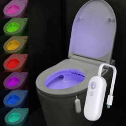 Motion Sensor Toilet Light,Auto - on/off, Multiple Colors, Waterproof,Ideal for Bathroom Use