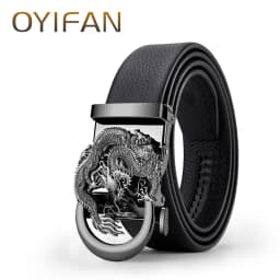 Genuine Leather Click Belts for Men Luxury Brand Designer FashionAutomatic Buckle Men's jeans High Quality Waist Male Strap