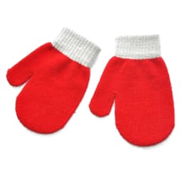 Baby Gloves For 1-4Y Children Winter Warm Patchwork Knitted Mittens Kindergarten Student Full Finger Gloves Knitting Kids Gloves