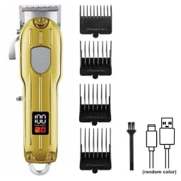 Professional Cordless Hair Clipper Set with Digital Display, T-Blade Trimmer & Hair Clipper & Guide Combs Hair Grooming for Men’s Barber Salon-Grade Haircutting at Home Gifts for Men