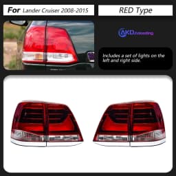 Car Lights for Toyota Land Cruiser LED Tail Light 2008-2015 LC200 Rear Stop Lamp Brake Signal DRL Reverse Automotive Accessories