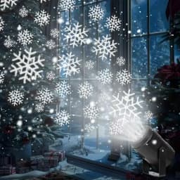 LED USB Snowflake Projector Holiday Outdoor Lamp Christmas Light Projection New Year Party Snow Spotlight