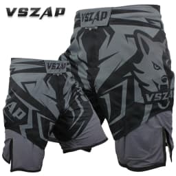 VSZAP MMA Fight Shorts for Men Durable Training Shorts Grappling Boxing Kickboxing BJJ No Gi Sparring Workout Fighting Shorts