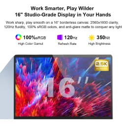 [Ship From Within Europe]Ninkear A15 Pro Laptop 16" QHD 2.5K 120Hz Display AMD Ryzen 5 5500U 16GB DDR4+1TB SSD 54.72Wh Battery 65W Charging BT5.2 Wi-Fi 6 Windows 11