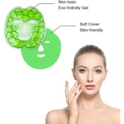 Face Ice Gel Pack with Wrap Reusable Hot Cold Compress for Skin Care Puffiness Eyes Swollen Face Cold Face Mask Gel Pack