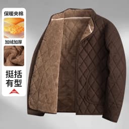 Men Stand Collar Fleece Lined Winter Parkas Men New Arrival Cold Resistant Warm Parkas Men Practical Casual Cotton Warm Jackets