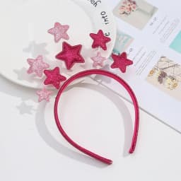 1pc Cute Star-Shaped Headband with Golden Glittery Finish - Perfect for Birthday Parties& New year Decorations,Festive Accessory