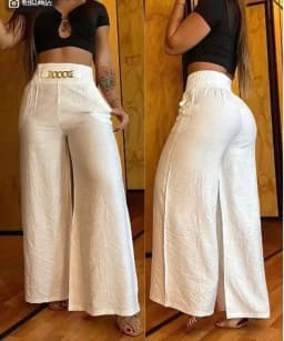 Summer Chain Decor High Waist Wide Leg Pants New Spring Elegant Women Black Casual Pocket Loose Street Trousers Y2k Long Pant