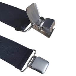 Suspenders for Men Work Heavy Duty Big and Tall 3.5cm Wide X Back with 4 Strong Clips Adjustable Elastic Trouser Braces Straps
