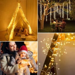 5V DC LED Firecracker String Light USB Battery Power Remote Control Garland Fairy Lights for Wedding Party Christmas Decoration