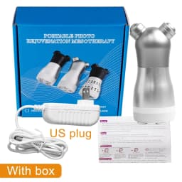 Microcurrent RF LED Photon Beauty Machine NeedleFree Electroporation Massager for Facial & Skin Lifting Tightening Rejuvenation