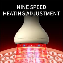 Smart Cupping Massage Machine 9 Levels Vacuum Suction Cup Chinese Meridian Cans Red Light Heating Jars Body Cellulite Scraping