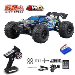 1:16 75KM/H or 50KM/H 4WD RC Car with LED Remote Control Cars High Speed Drift Monster Truck for Kids Vs Wltoys 144001 Toys