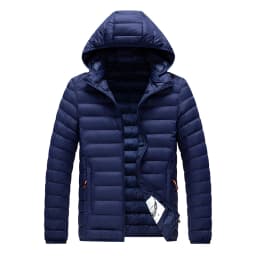 New hooded Lightweight Down Jacket for Men Slim Fit Solid Color Korean Style parkas Trendy Mens Cold-resistant Stylish men Coats