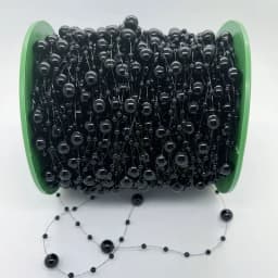5/10yards 3-8mm Fishing Line Artificial Pearls String Beads Chain for Diy Christmas Tree Wreath Decoration Party Supplies
