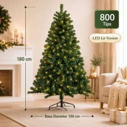 Large Artificial Christmas Tree PVC Encrypted with LED Lights Christmas Tree 120m To 300cm Family Christmas New Yea Party Decor