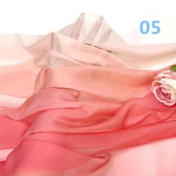Rainbow Gradient Color Chiffon Fabric 30D Organza Tulle Fabric For Diy Ancient Style Hanfu Wedding Dress Stage Party Decor