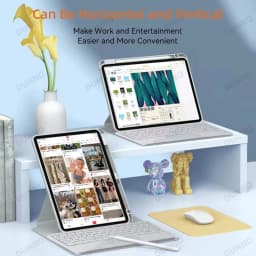 Magnetic Keyboard Case For iPad Pro 11 Air 4/5 10.9 10th 10.5 10.2 9/8/7th Generation Transparent Cover With Keyboard Mouse