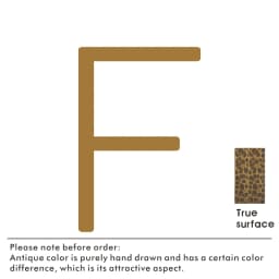 Nurlin Solid Brass Hammered Antique Brass 4-12 Inches 10-30cm Big Number Letter Door House Public Floating Signature