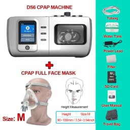 Resoxy DS6 Auto CPAP Machine Automatic Pressure Adjustment Device For Sleep Heated 28dB Low Noise with SD-card For Home Travel