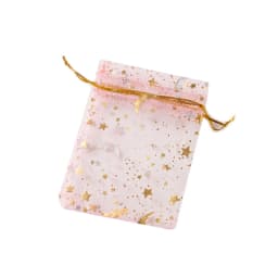 50Pcs Organza Bag Jewelry Packaging Gift Candy Wedding Party Goodie Packing Favors Pouches Drawable Bags Present Sweets Pouches