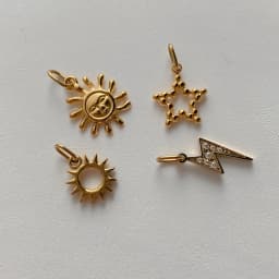 EMANCO Star Sun Pendant Charms for Earrings Necklace Making Supplies Stainless Steel Gold-Plated Diy Jewelry 48 Hour Shipping