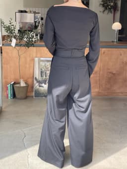 Women's Solid Color High Waist Wide Leg Trousers Pleats Oversized Balloon Silhouette Stylish Avant Garde Casual & Office Pants
