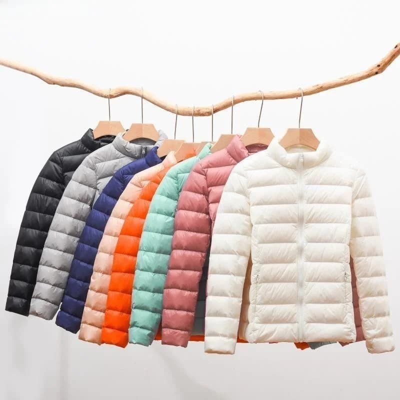 Lightweight Padded Cotton Jacket Women's 2025 New Style Hooded Stand Collar Slim Fit Short Coat Autumn Winter Outerwear