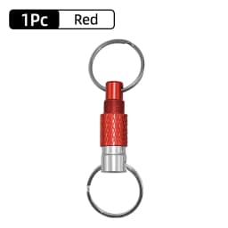 Dual Split Detachable Keychains Key Ring Quick Release Portable Metal Key Holder For Handy Outdoor Tool Accessories Mini Buckle
