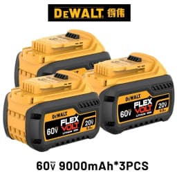 DeWALT 100% Original Battery 20V/60V 9000mAh MAX FlexVolt for DCB606 DCB205 DCB206 DCB209 DCB182 Power Tool Air Transport