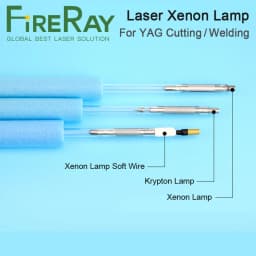 FireRay Laser Xenon Lamp Welding Equipment Krypton Xenon Arc Lamp Flash Laser Pulsed Lamp for YAG Marking Machine Parts