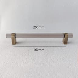 Smoky Gray Acrylic+Brass for Furniture Handles and Knobs Kitchen Doors Cabinet Drawer T Bar Funiture Wardrobe Appliance Handle