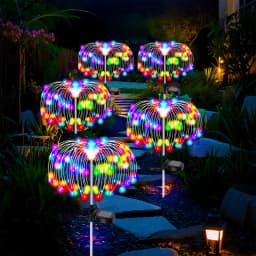 200 LED Solar Firework Lawn Lights Waterproof Outdoor Garden Christmas Lights Decor for Yard Pathway Balcony Patio Solar Lamp