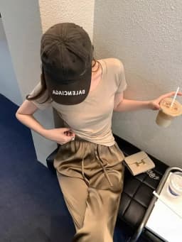 High-Grade Draping Acetate Satin Wide-Leg Pants Women's Summer Thin Ice Silk Cool Smooth Pants Straight Mop Pants