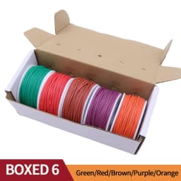 Super Soft Copper Wire Box (5 Colors Mix Kit) Heat Resistant Flexible Silicone 30/28/26/24/22/20AWG Electric Tinned Copper Cable