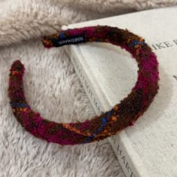 Red New Year Headbands Autumn/Winter Retro Woolen Knitting Hair Band for Woman Girls Temperament Hair Hoop Christmas Accessories