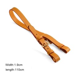 Vachetta Genuine Leather Bag Strap Adjustable Shoulder Bags Crossbody Messenger Handbag Handle Belts DIY Replacement Accessories