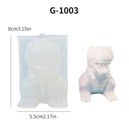 Dinosaur Silicone Mold DIY Cement Plaster Desktop Ornament Dinosaur Candle Mold