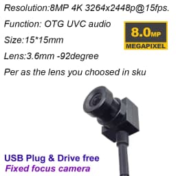 4K 8MP 4MP 1080P IMX179 Full HD WDR USB Camera Module MJPEG 30fps High Speed Mini CCTV Linux UVC Android Webcam Surveillance Cam