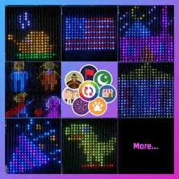 400 LED USB Curtain Lights Colorful Fairy String Lights with DIY Text & Patterns,Music Mode for Bedroom Decor